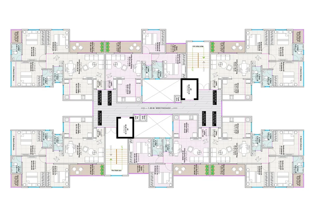 Santiago Uptown Floor Plan